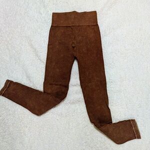 Aura Chocolate Ribbed Leggings